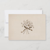 Wedding Daisy UAWG RSVP Karte (Rückseite)