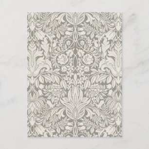 Wedding Damask Vintage White Wedding Old Lace Postkarte