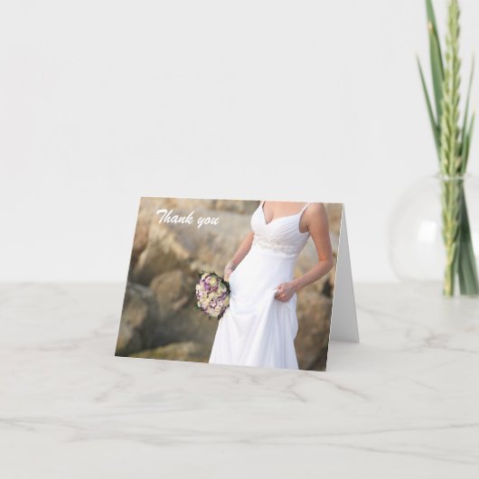 Wedding danken Ihnen Anmerkungs-Karte Dankeskarte (Vorderseite)