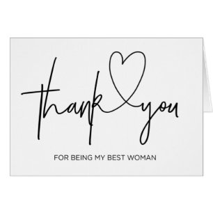 Wedding danken Ihnen, beste Frauen-Karte zu