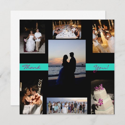 Wedding danken Ihnen Dankeskarte (Vorne/Hinten)