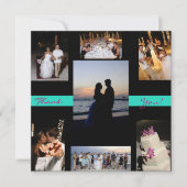 Wedding danken Ihnen Dankeskarte (Vorderseite)