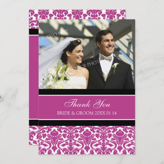 Wedding danken Ihnen Foto-Karten-heißes Dankeskarte (Vorne/Hinten)