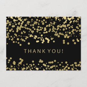 Wedding danken Ihnen, GoldfolieConfetti zu merken Dankeskarte