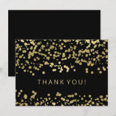 Wedding danken Ihnen, GoldfolieConfetti zu merken Dankeskarte (Vorne/Hinten)