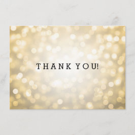 Wedding danken Ihnen, GoldGlitzer-Lichter zu Dankeskarte