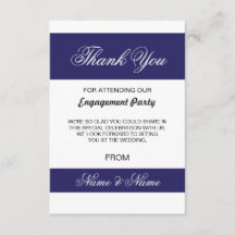 Wedding danken Ihnen, Marine und weißen Streifen