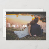 Wedding danken Ihnen Postkarte - Paar durch das (Vorne/Hinten)