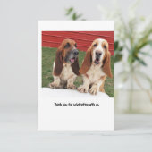 wedding danken Ihnen zu kardieren Dankeskarte (Stehend Vorderseite)