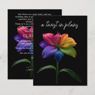 Wedding Date CHANGE Enclosure Card Begleitkarte