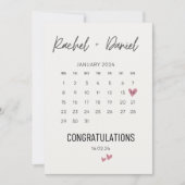 Wedding Day Card, On Your Wedding Day Card, Calend Save The Date (Vorderseite)
