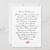 Wedding Day Card, On Your Wedding Day Card, Calend Save The Date (Rückseite)