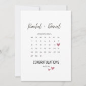 Wedding Day Card, On Your Wedding Day Card, Calend Save The Date (Vorderseite)