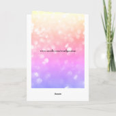 Wedding Day Fairy Sparkle Design Karte (Rückseite)