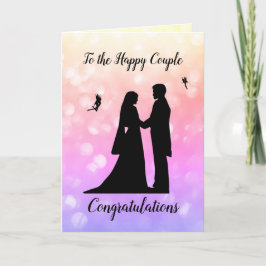 Wedding Day Fairy Sparkle Design Karte