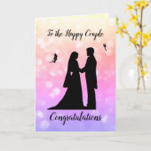 Wedding Day Fairy Sparkle Design Karte (Gelbe Blume)