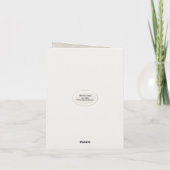 Wedding Deer Antlers Vielen Dank Karte (Rückseite)