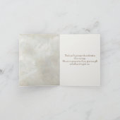 Wedding Deer Antlers Vielen Dank Karte (Innenseite)