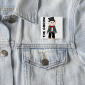 Wedding, der Bräutigam, Junggeselle-Party, Button (Beispiel)