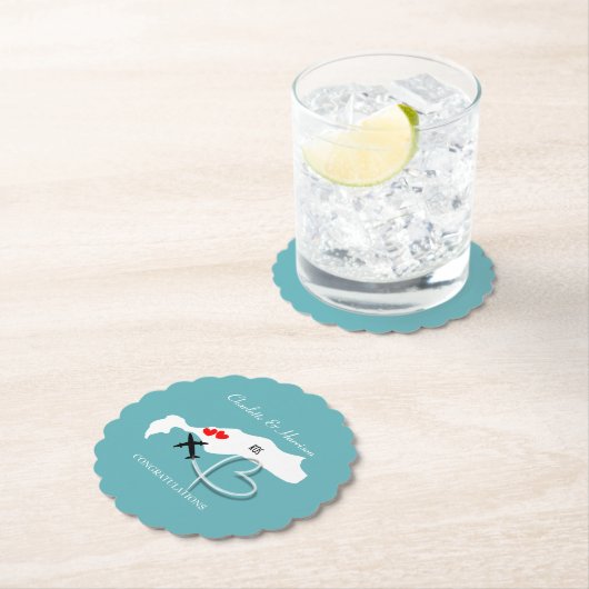 Wedding Destination Kos Untersetzer (Vor Ort)