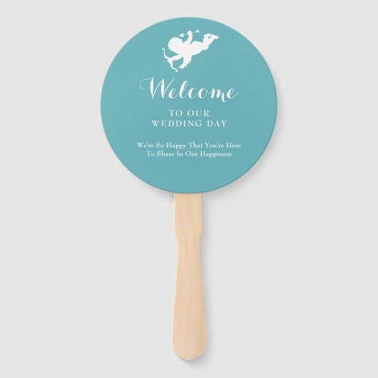 Wedding Destination Mauritius Fächer (Rückseite)