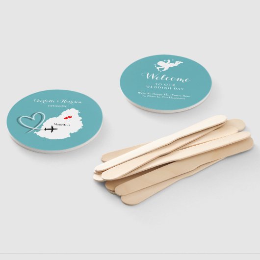 Wedding Destination Mauritius Fächer (Non-assembled)