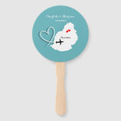 Wedding Destination Mauritius Fächer (Vorderseite)