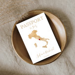 Wedding Destination Passport Gold Karte Italien In<br><div class="desc">Modernes und elegantes World Map Invitation Wedding Destination,  wie Pass für Ihre romantische Hochzeit in Rom,  Italien</div>