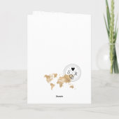 Wedding Destination Passport Griechenland Karte (Rückseite)