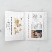 Wedding Destination Passport Griechenland Karte (Innenseite)