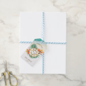 Wedding Destination Passport Kompass Vielen Dank Geschenkanhänger (Mit Garn)