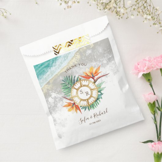 Wedding Destination Passport Kompass Vielen Dank Geschenktütchen (Versiegelt)