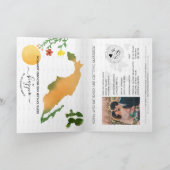 Wedding Destination Passport Mexiko Karte Wasserfa (Innenseite)