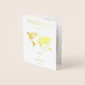 Wedding Destination Passport Weltkarte JAMAICA Inv Folienkarte (Vorderseite)