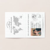 Wedding Destination Passport Weltkarte MEXIKO Folienkarte (Innenseite)