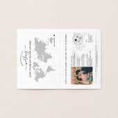 Wedding Destination Passport Weltkarte NEU - ZEALA Folienkarte (Innenseite)