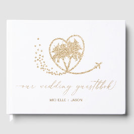 Wedding Destination Passport Weltkarte Vielen Dank Gästebuch