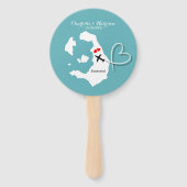 Wedding Destination Santorini Fächer (Vorderseite)