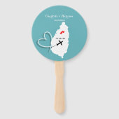 Wedding Destination St Lucia Fächer (Vorderseite)