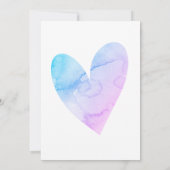 Wedding Destination Watercolor - Weltkarte Herzlic Einladung (Rückseite)