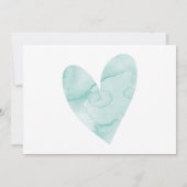 Wedding Destination Watercolor - Weltkarte Herzlic Einladung (Rückseite)