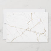 Wedding Destination World Map Gold Removable Heart Einladung (Rückseite)