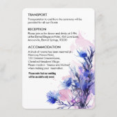 💍 Wedding DETAILS Cornflower Reverie Begleitkarte (Rückseite)