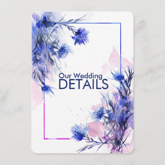 💍 Wedding DETAILS Cornflower Reverie Begleitkarte