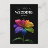 🌈 Wedding Details QR code  Begleitkarte (Vorderseite)