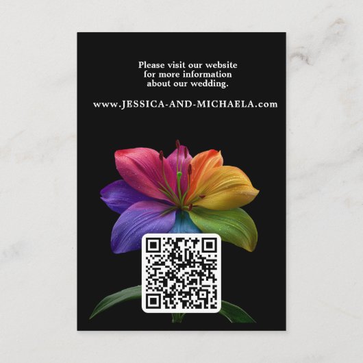 🌈 Wedding Details QR code  Begleitkarte (Rückseite)