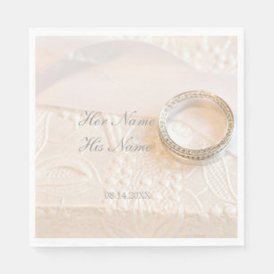 Wedding Diamonds Ring Juwelen Serviette