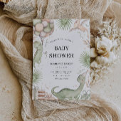 Wedding Dinosaur Babydusche Einladung