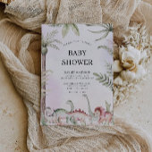 Wedding Dinosaur Babydusche Einladung