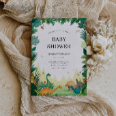 Wedding Dinosaur Babydusche Einladung